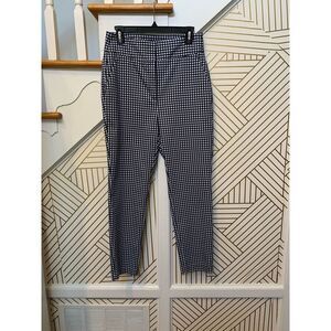 Zara Women Graham Business Pants Blue and White